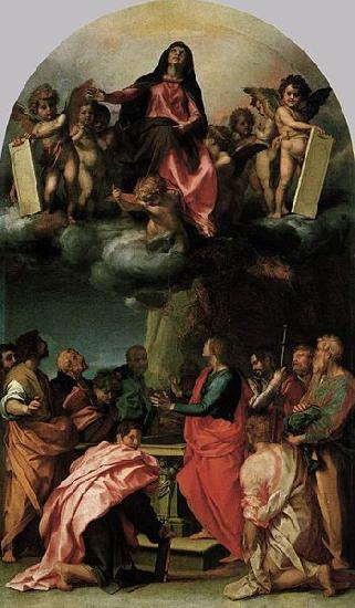 Andrea del Sarto Assumption of the Virgin Sweden oil painting art
